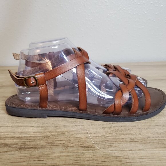 Time and Tru Strappy Sandals Braided Women's Size 10 NWOT - Picture 6 of 10